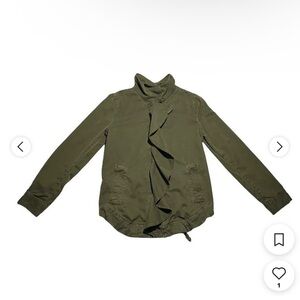 Ruffled utility jacket from Banana Republic